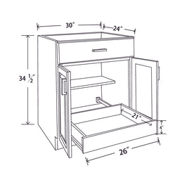 In-Stock Pull Out Tray, 30"