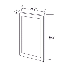 In-Stock Base Decorative Door Panel, 24"