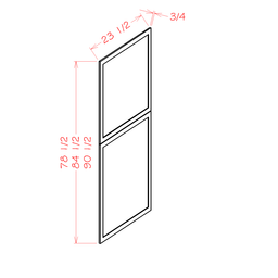 Tall Decorative End Panel, 24" x 84"