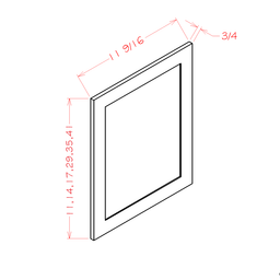 Wall Decorative End Panel, 12' x 12"