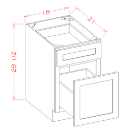 Shaker Drawer File Base, 18"
