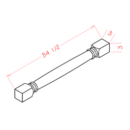 Square Decorative Leg