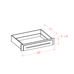 Shaker Desk Knee Drawer, 30"