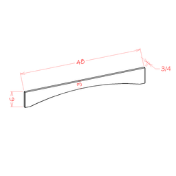 Shaker Valance, 48"
