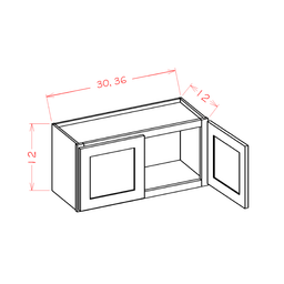 Edgeline Wall Bridge Cabinet, 36" x 12"