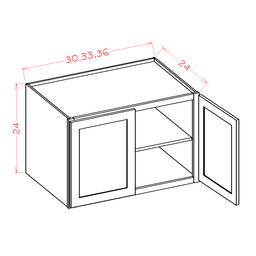 Shaker Wall Refrigerator Cabinet, 30" x 24" x 24"