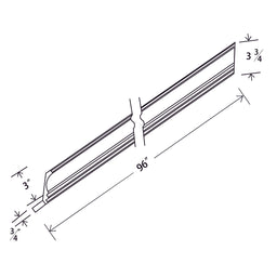 In-Stock Cove Crown Molding, 8"