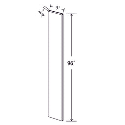 In-Stock Shaker White Wall Filler, 3"