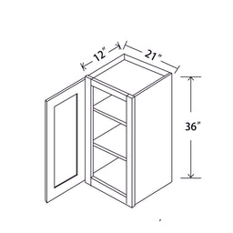 In-Stock Shaker White Wall Cabinet, 21" x 36"