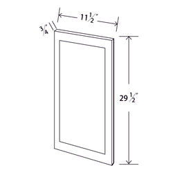 In-Stock Shaker White Wall Decorative Door, 30"