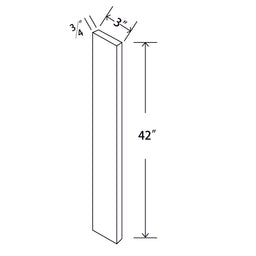 In-Stock Shaker White Filler, 3" x 42"
