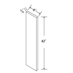 In-Stock Shaker White Filler, 6" x 42"