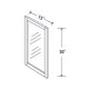 In-Stock Shaker White Wall Cabinet, 15" X 30"
