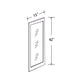In-Stock Shaker White Wall Cabinet, 15" X 42"