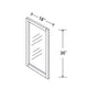 In-Stock Shaker White Wall Cabinet, 18" x 30"