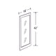 In-Stock Shaker White Wall Cabinet, 18" x 42"