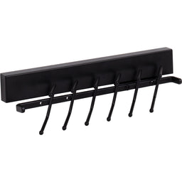 Matte Black 12" Tie Rack