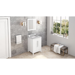 22" W x 1" D x 28" H Grey Cade mirror