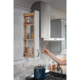 6" Wide 42" Tall Upper Wall Cabinet Pullout Filler