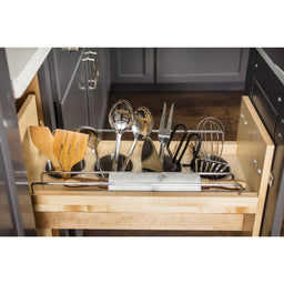 5" "No Wiggle" Utensil Bin Soft-close Base Cabinet Pullout