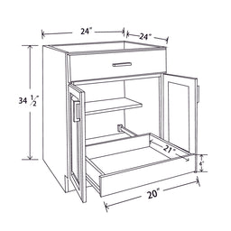 In-Stock Pull Out Tray, 24"