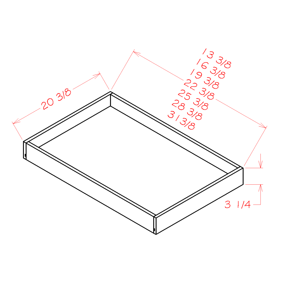 Roll Out Shelf, 18"