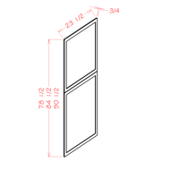 Tall Decorative End Panel, 24" x 84"