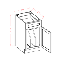 Shaker Tray Divider Base Kit, 18"