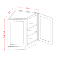 Shaker Base End Cabinet, 24"