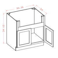 Shaker Farm Sink Base, 36"