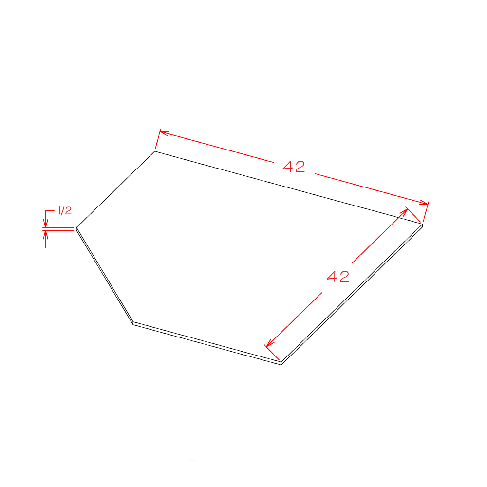 Diagonal Corner Sink Floor