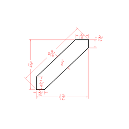Shaker Angled Crown Molding, 8"