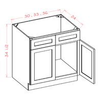Shaker Sink Base, 30"