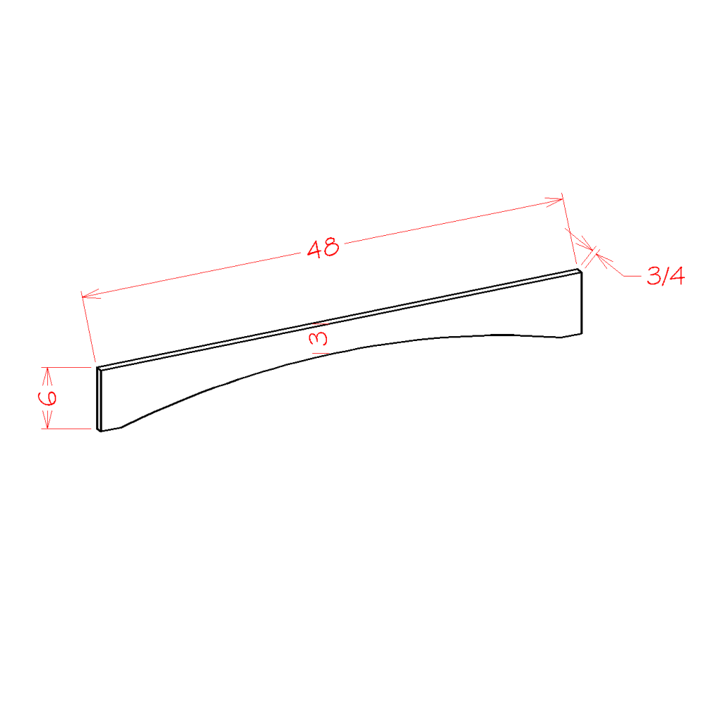Shaker Valance, 48"