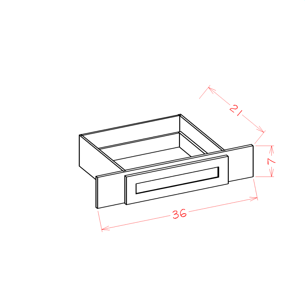 Shaker Vanity Knee Drawer, 36"