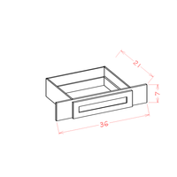 Shaker Vanity Knee Drawer, 36"