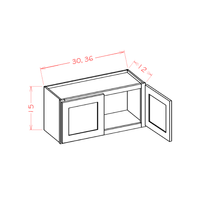 Oxford Wall Bridge Cabinet, 30" x 15"