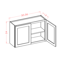 Shaker Wall Bridge Cabinet, 36" x 24"