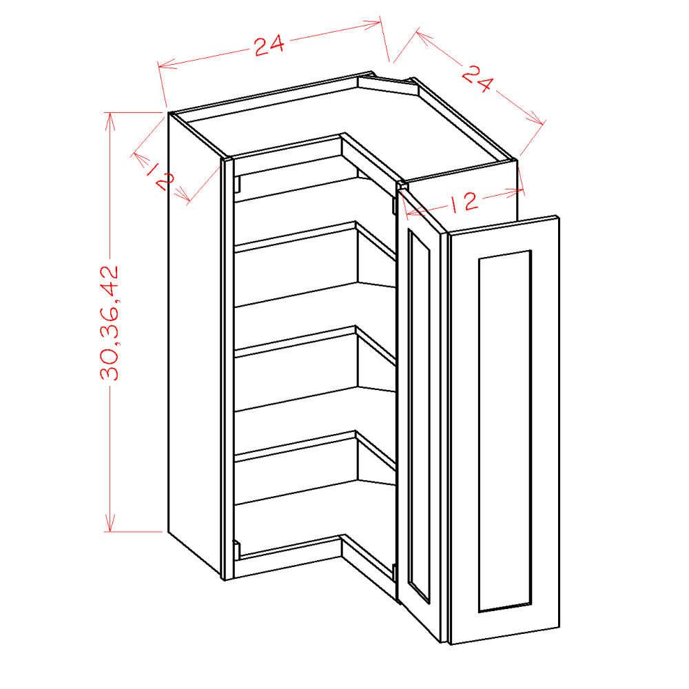 Shaker Wall Easy Reach, 30" x 24"