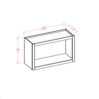 Shaker Wall Open Cabinet, 30" x 18"
