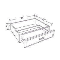 In-Stock Shaker White Knee Drawer, 24"