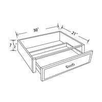 In-Stock Shaker White Knee Drawer, 30"