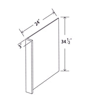 In-Stock Shaker White Dish Washer End Panel