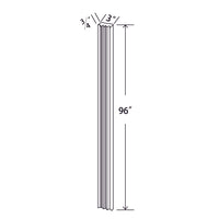 In-Stock Shaker White Fluted Wall Filler, 3"