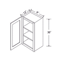 In-Stock Shaker White Wall Cabinet, 9" x 30"