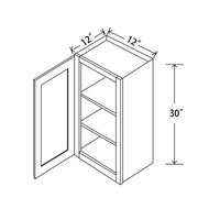 In-Stock Shaker White Wall Cabinet, 12" X 30"
