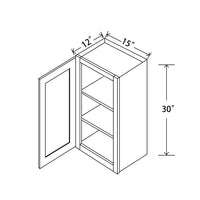 In-Stock Shaker White Wall Cabinet, 15" X 30"