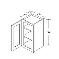 In-Stock Shaker White Wall Cabinet, 15" X 36"