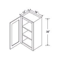 In-Stock Shaker White Wall Cabinet, 18" x 30"