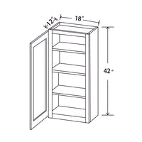 In-Stock Shaker White Wall Cabinet, 18" x 42"